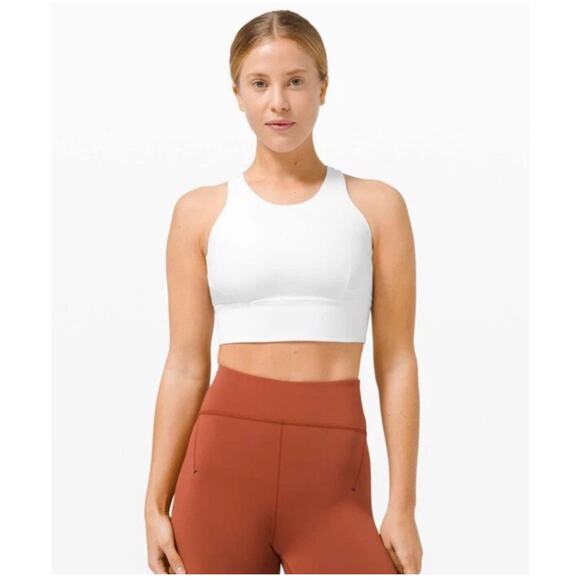 lululemon athletica Other - Lululemon Wundertrain Longline Sports Bra in White Size 6